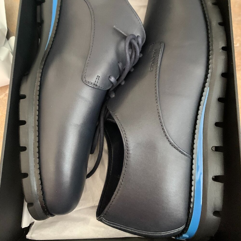 Coach Men Hybrid Derby Black leather oxford shoes NIB PRICE FIRM